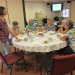 At the end of the workshop we had an English Tea with scones, clotted cream, and strawberry jam. Too bad the Tucson folks had to leave before this. Potter 01