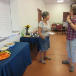Mary Bayless and Deb Ravin during a break. Potter 04
