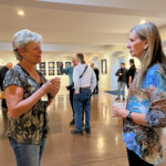 Marceline VandeWater and Joyce Peters at Artists Reception